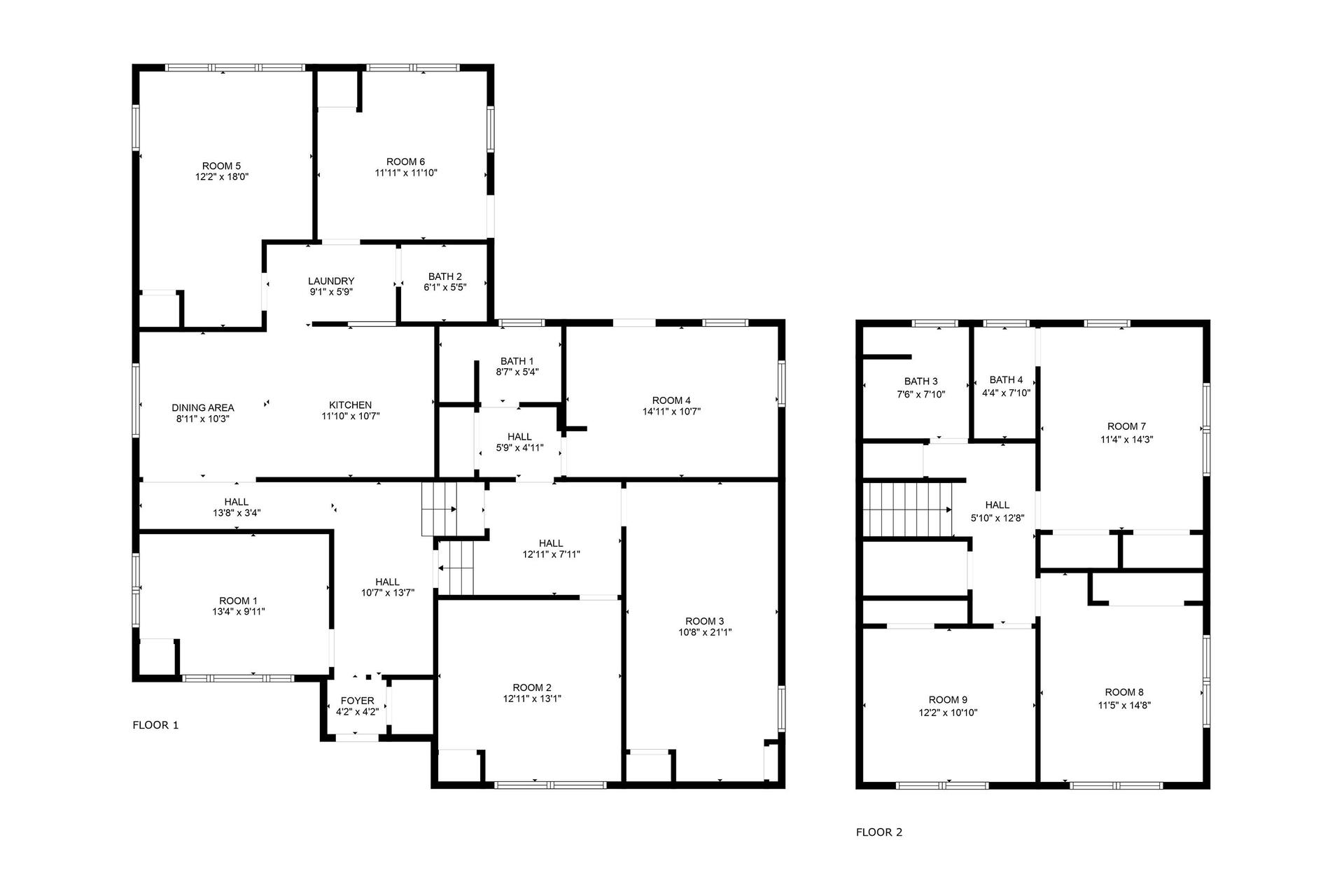 Bedroom dimensions !