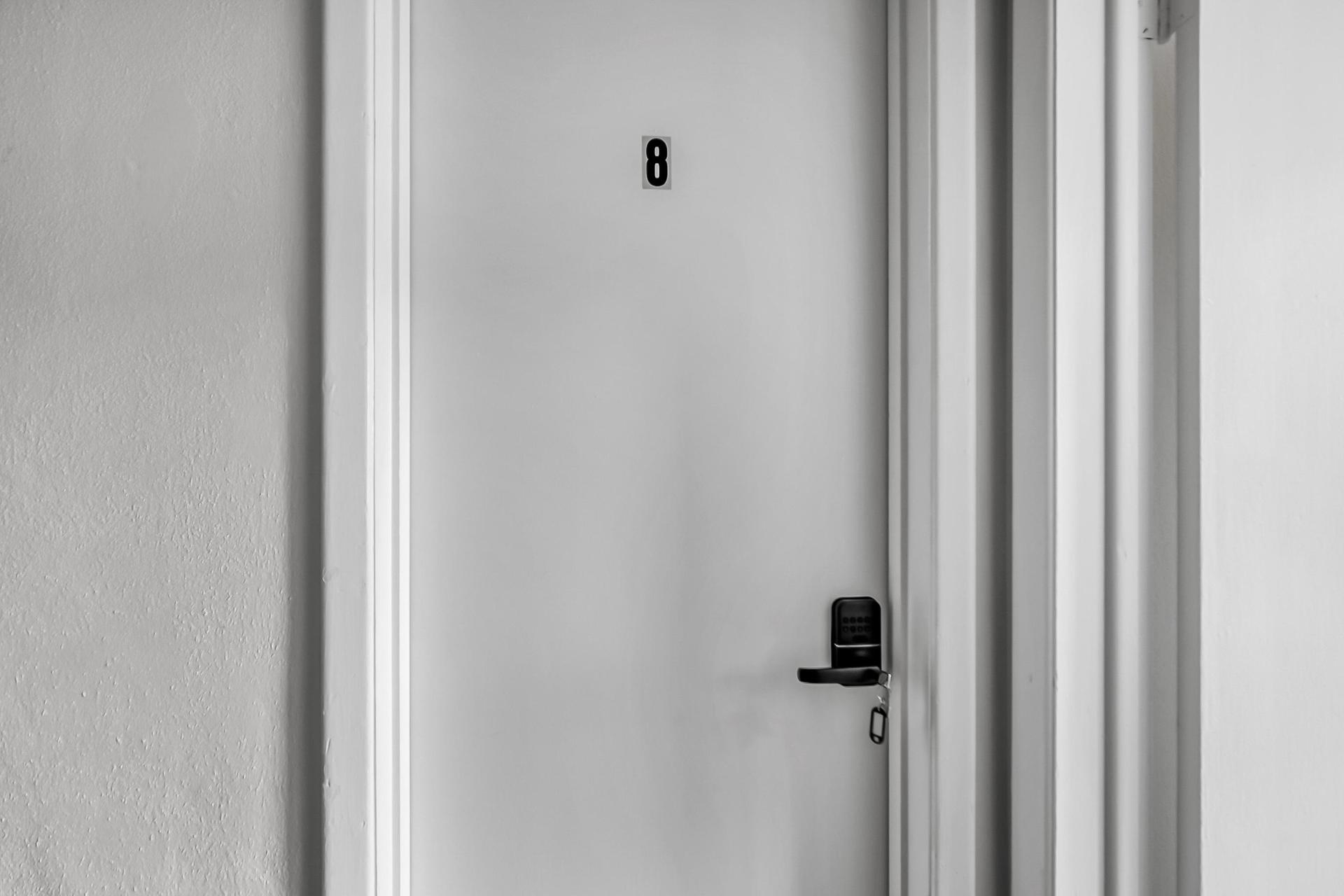 SECURE BEDROOM DOOR WITH DIGITAL DOOR LOCK!