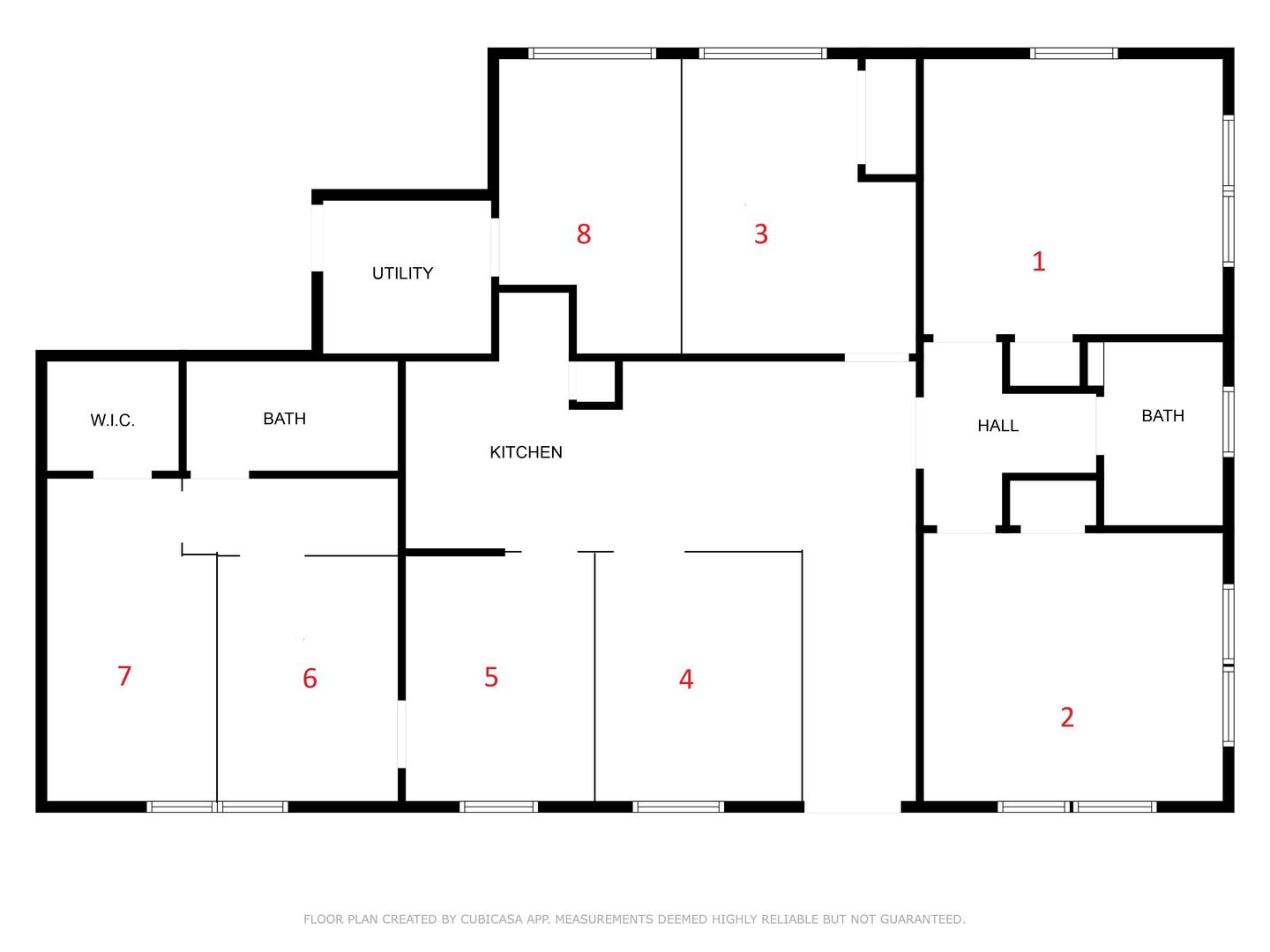 Common spaces including the kitchen