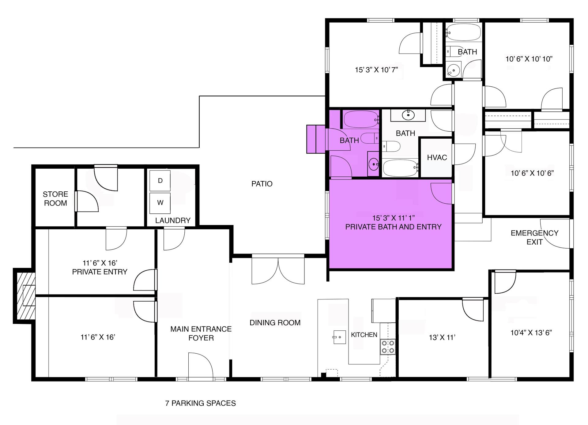 Room location Floor Plan