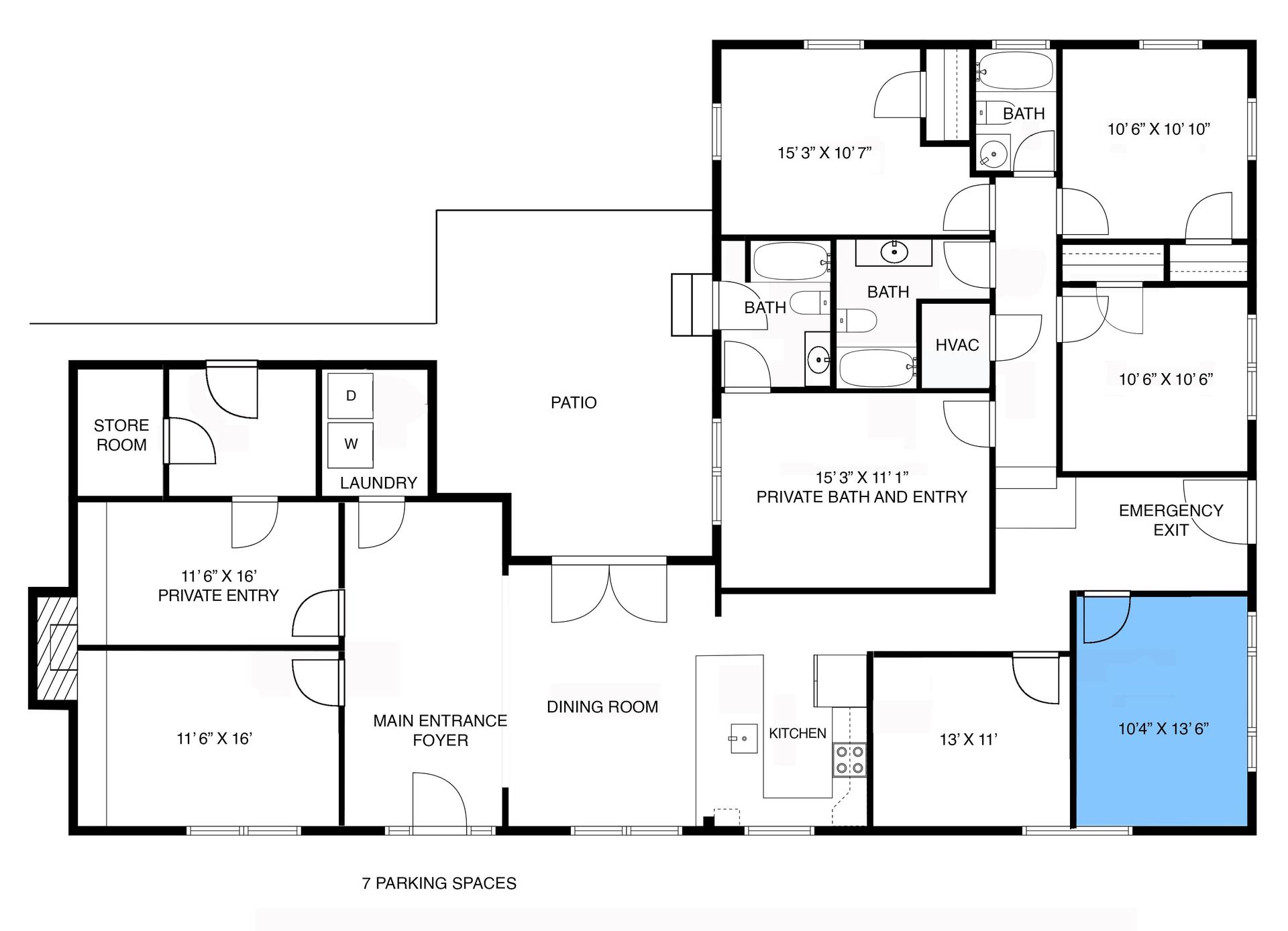 Room location Floor Plan