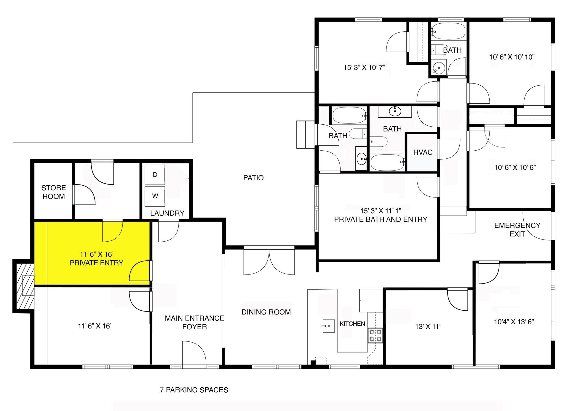 Room location Floor Plan