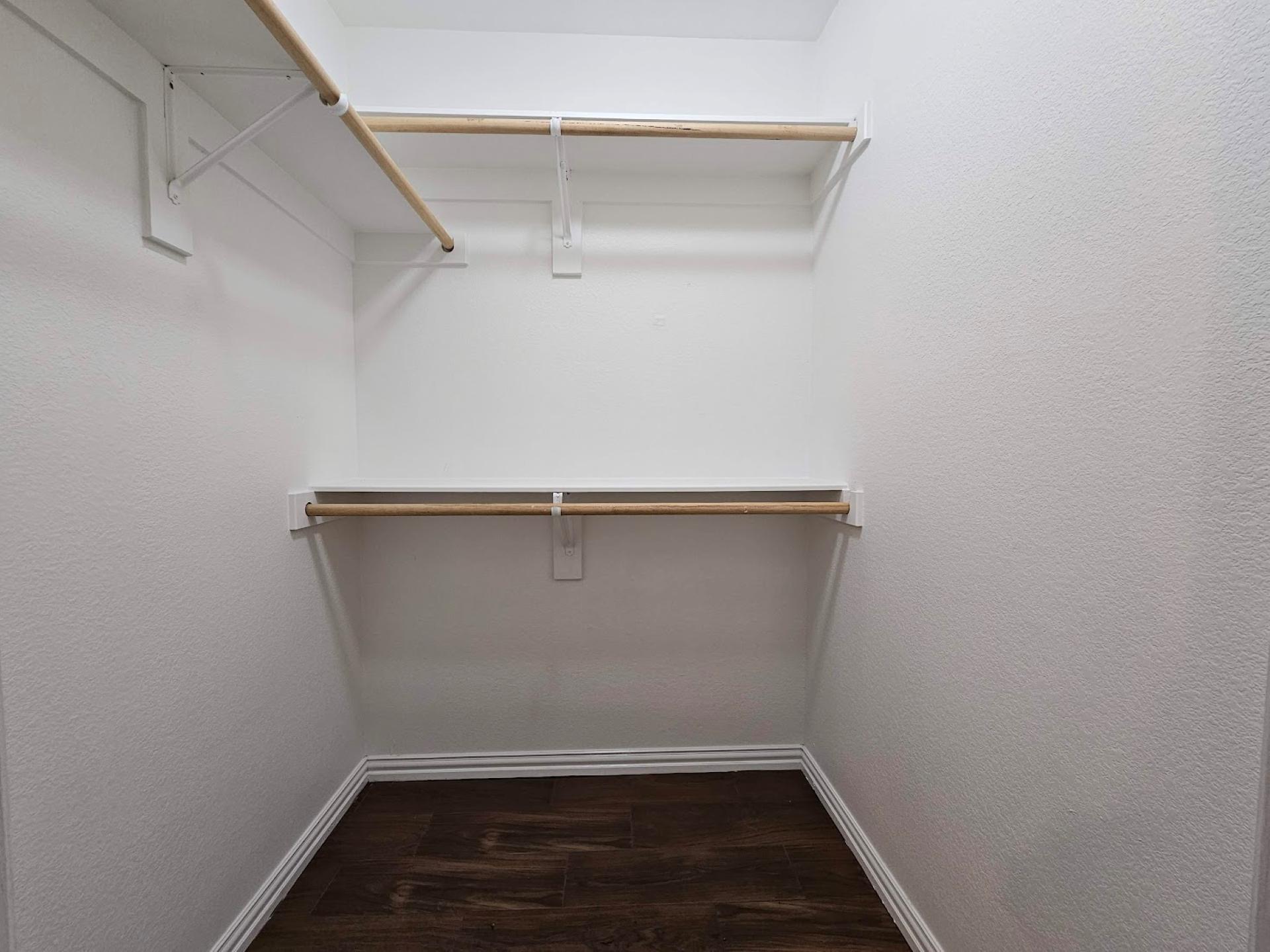 Large walk in closet