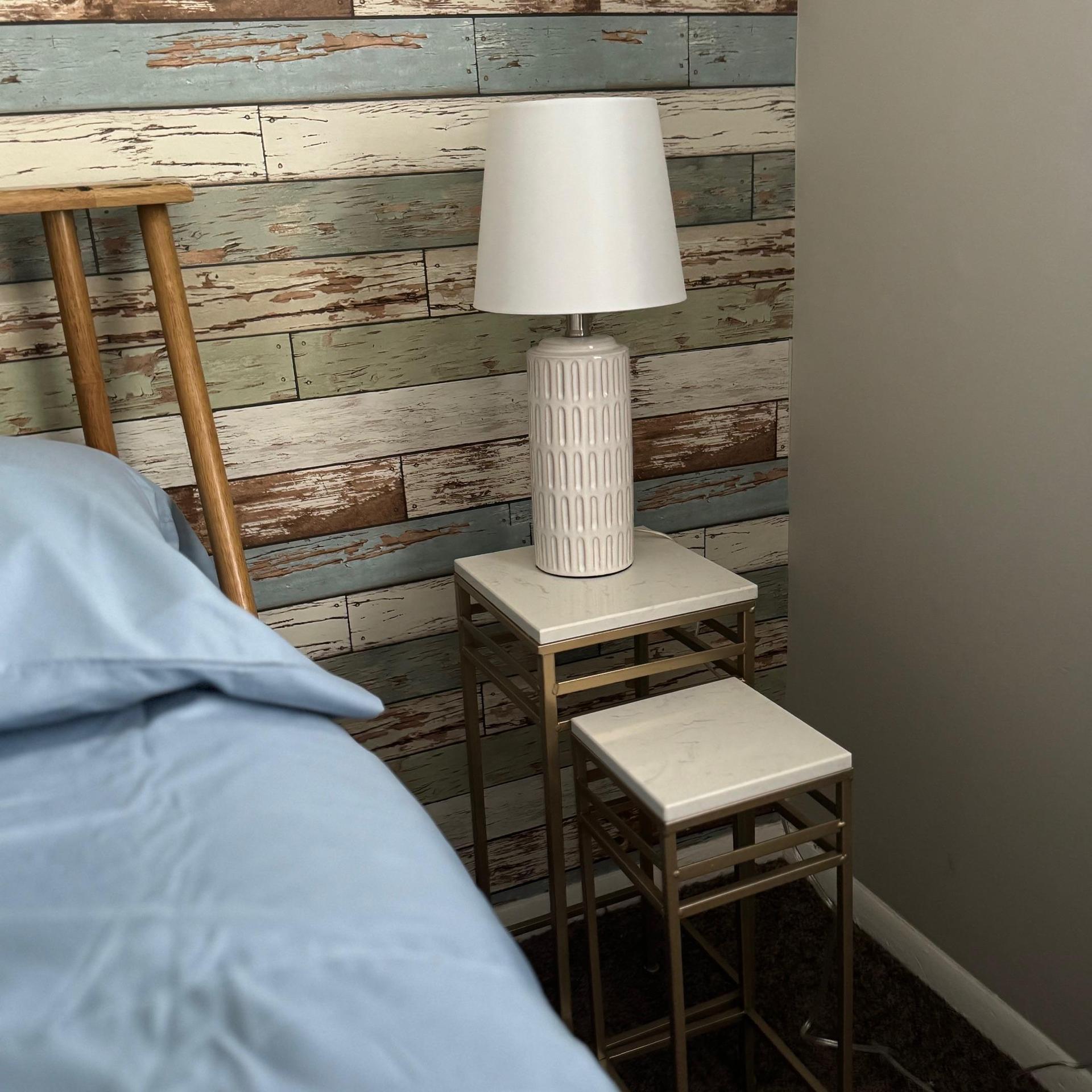 Modern nightstand and stool