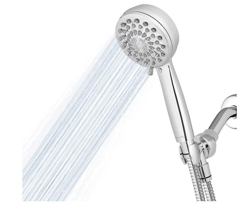 Waterpik High Pressure Hand Held Shower Head With Hose, PowerPulse Massage 7-Mode