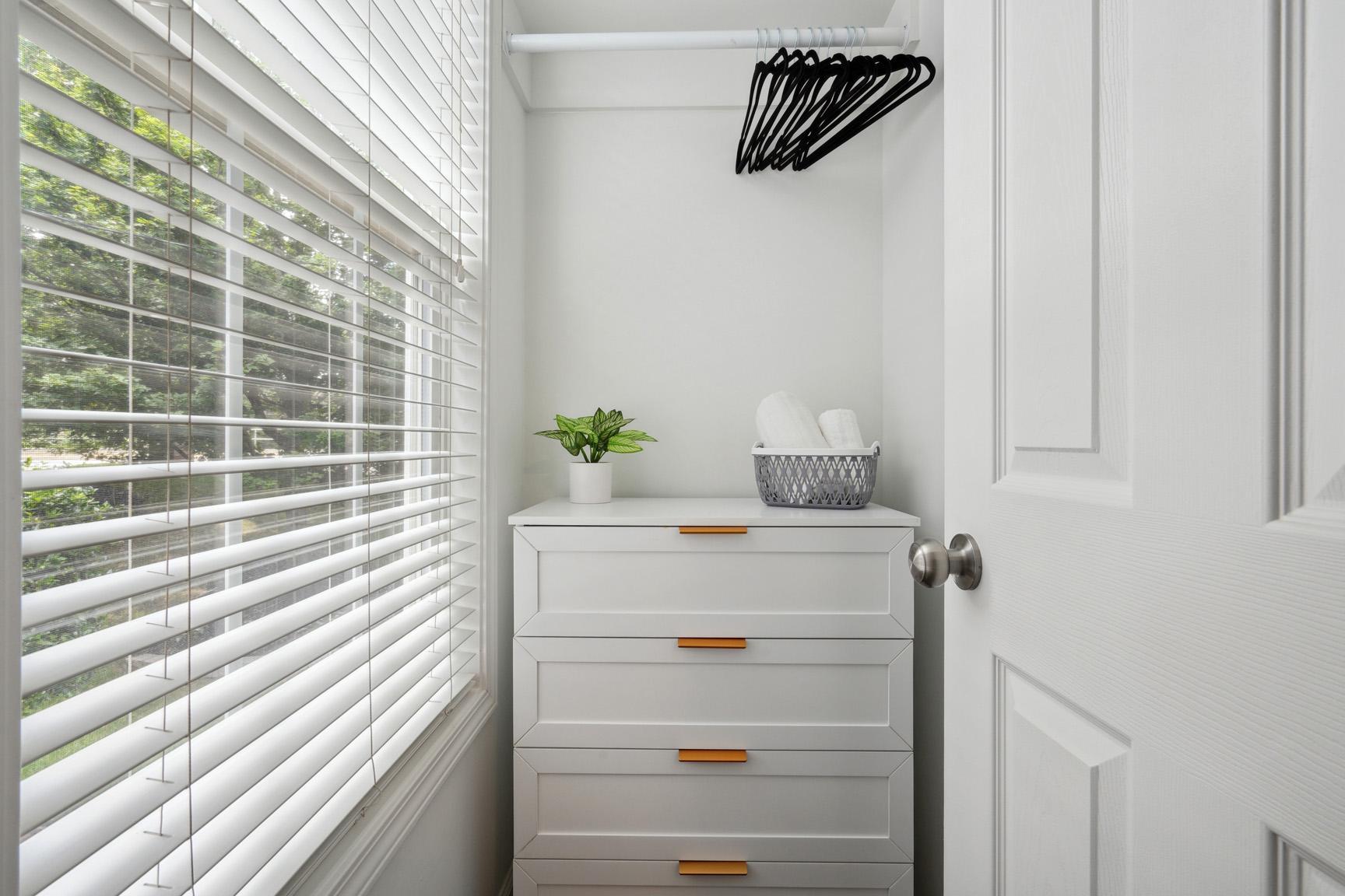 View of Closet with Dresser