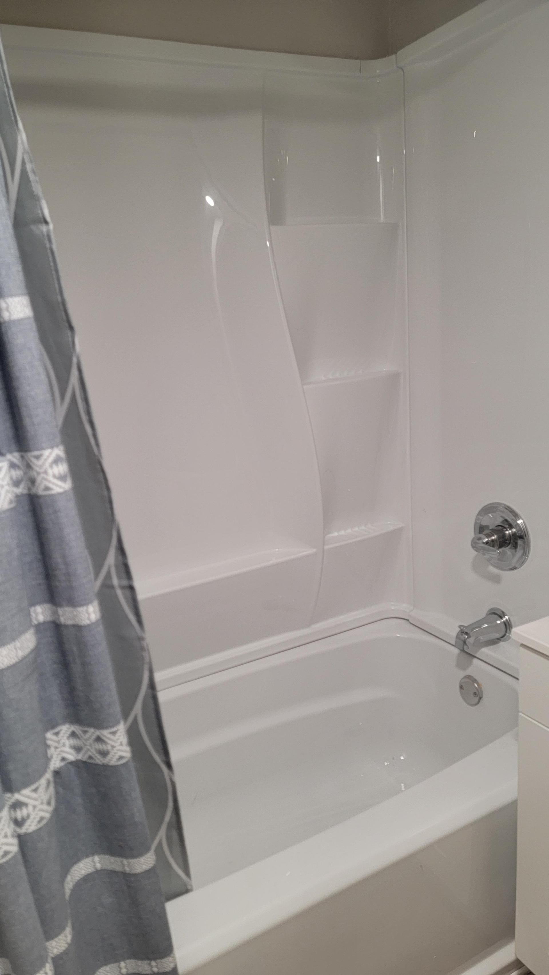 private full shower/tub combo