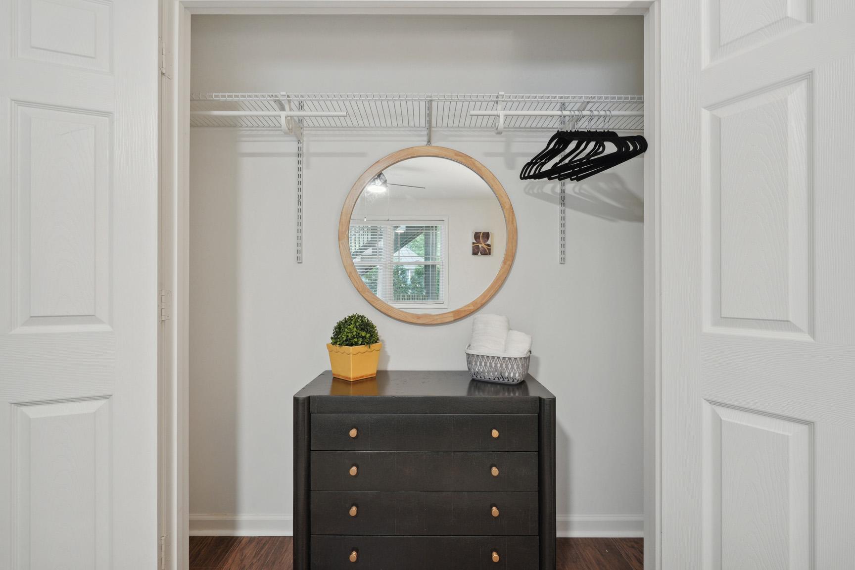 Closet with Dresser and Hanging for All Your Storage Needs