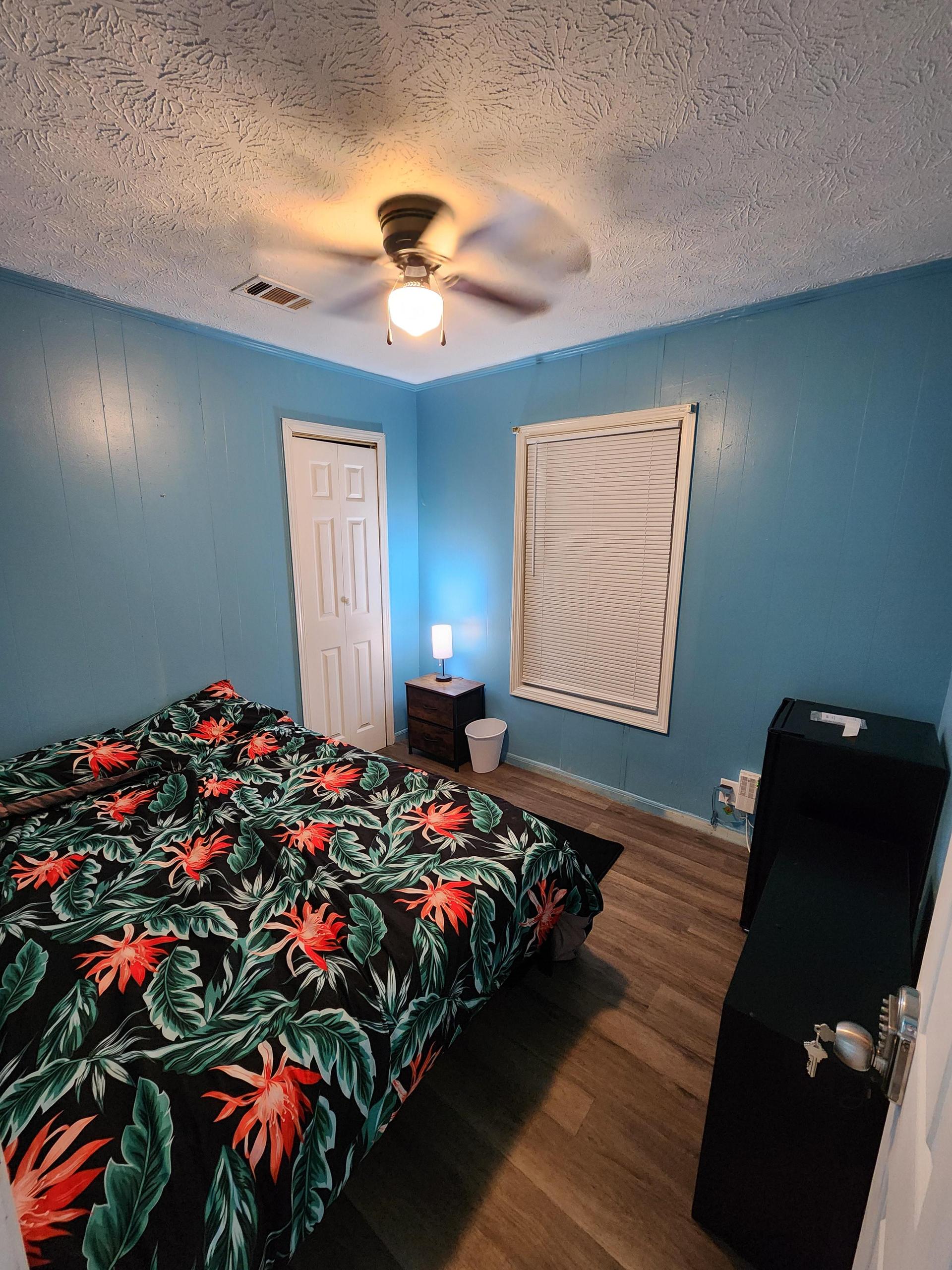 Freshly remodeled and ready bedroom with