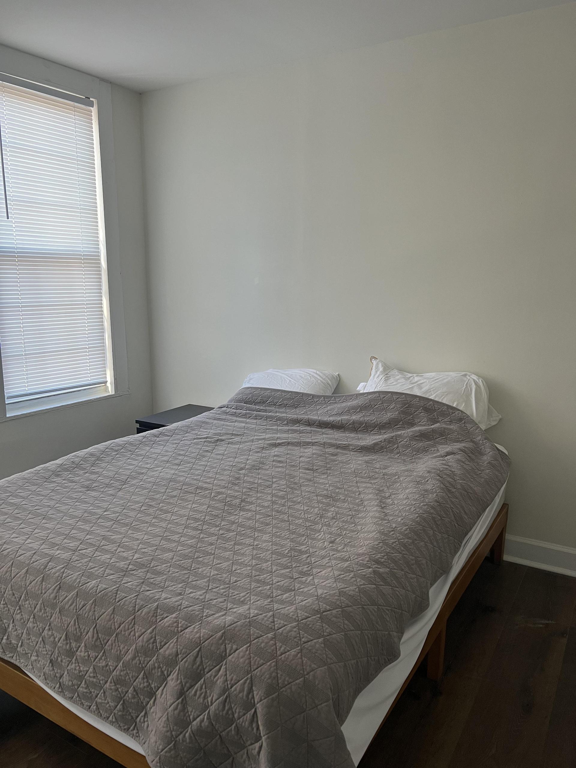 Queen Bed and Nightstand