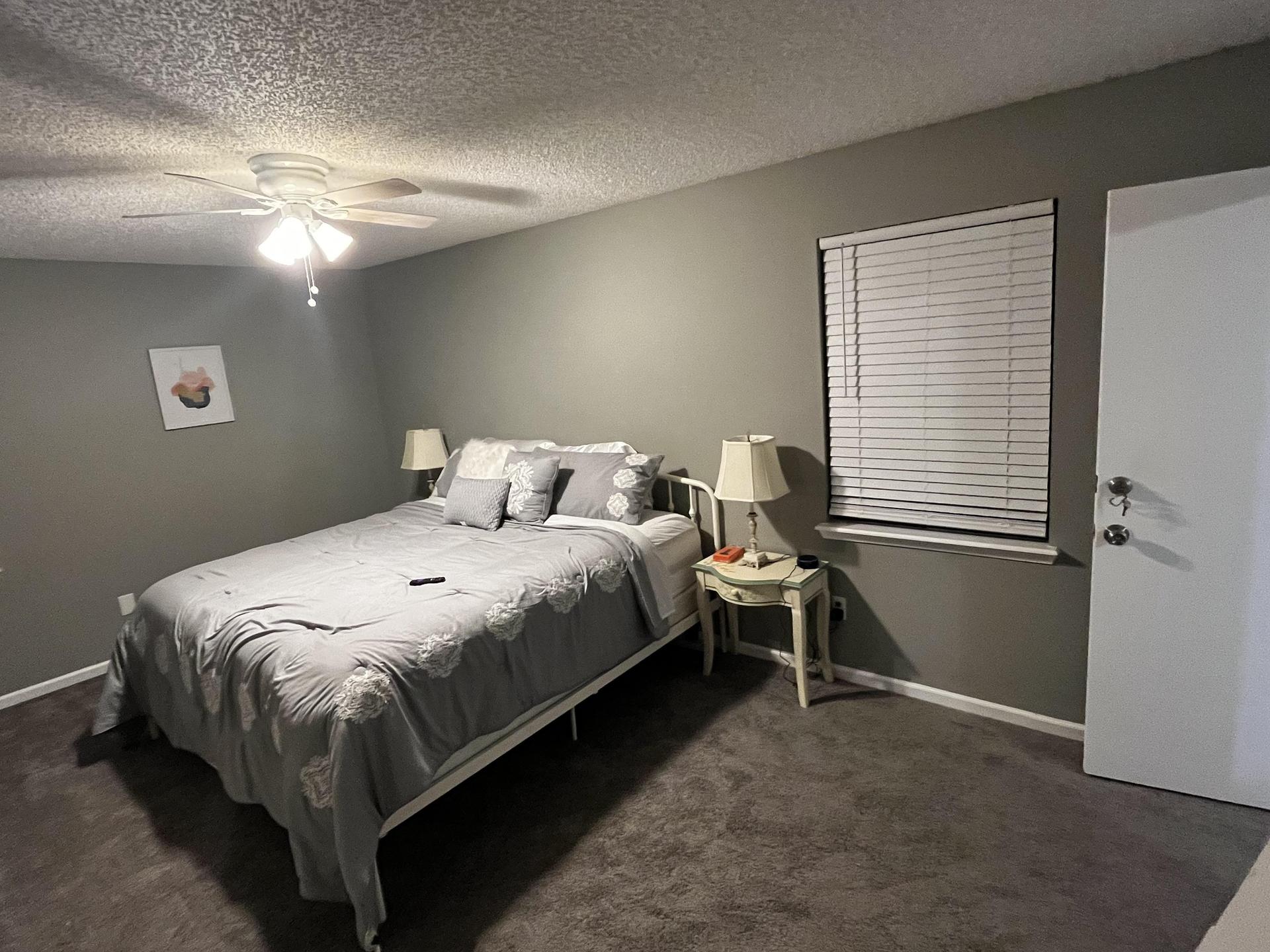 Master Bedroom #1  comes with Private Bathroom with walk-in shower & a King size bed, walk-in closet, Smart tv