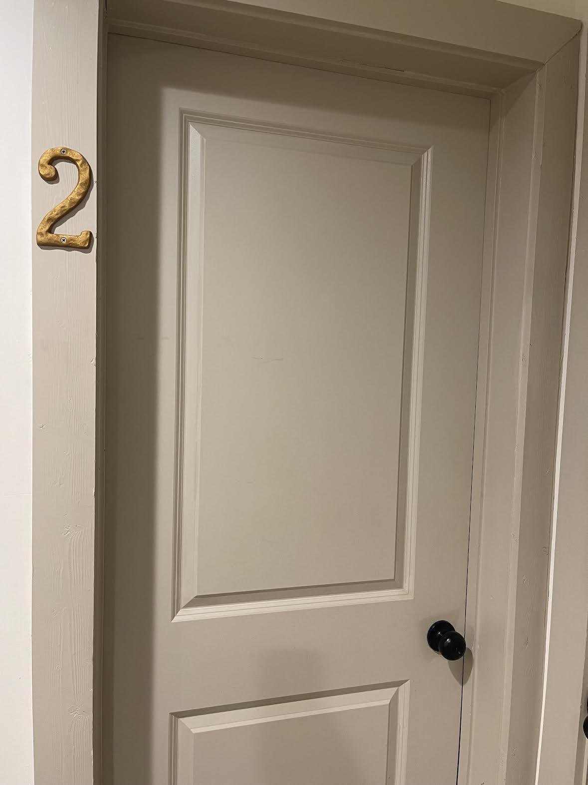 Room #2 door entry