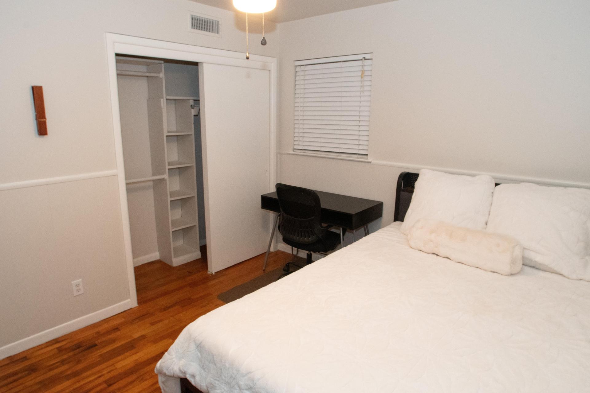 Bedroom 2 with closet.